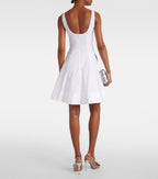 Wells Cotton Poplin Minidress in White