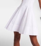 Wells Cotton Poplin Minidress in White