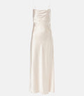 Sense of Shine Silk-Blend Midi Dress