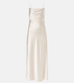 Sense of Shine Silk-Blend Midi Dress