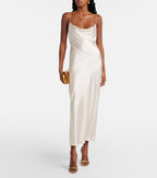 Sense of Shine Silk-Blend Midi Dress