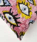Les Ottomans Velvet Cushion Multicoloured
