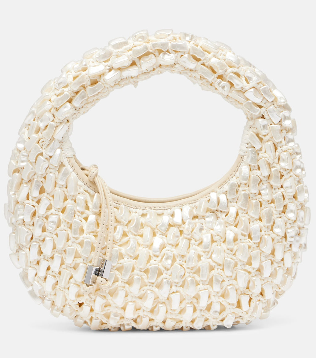 Staud Reef Crochet Embellished Shoulder Bag