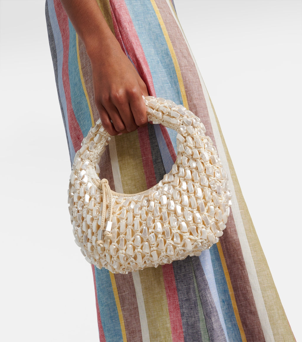 Staud Reef Crochet Embellished Shoulder Bag