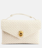 Bottega Veneta Knot Lock Intrecciato Leather Top-Handle Bag