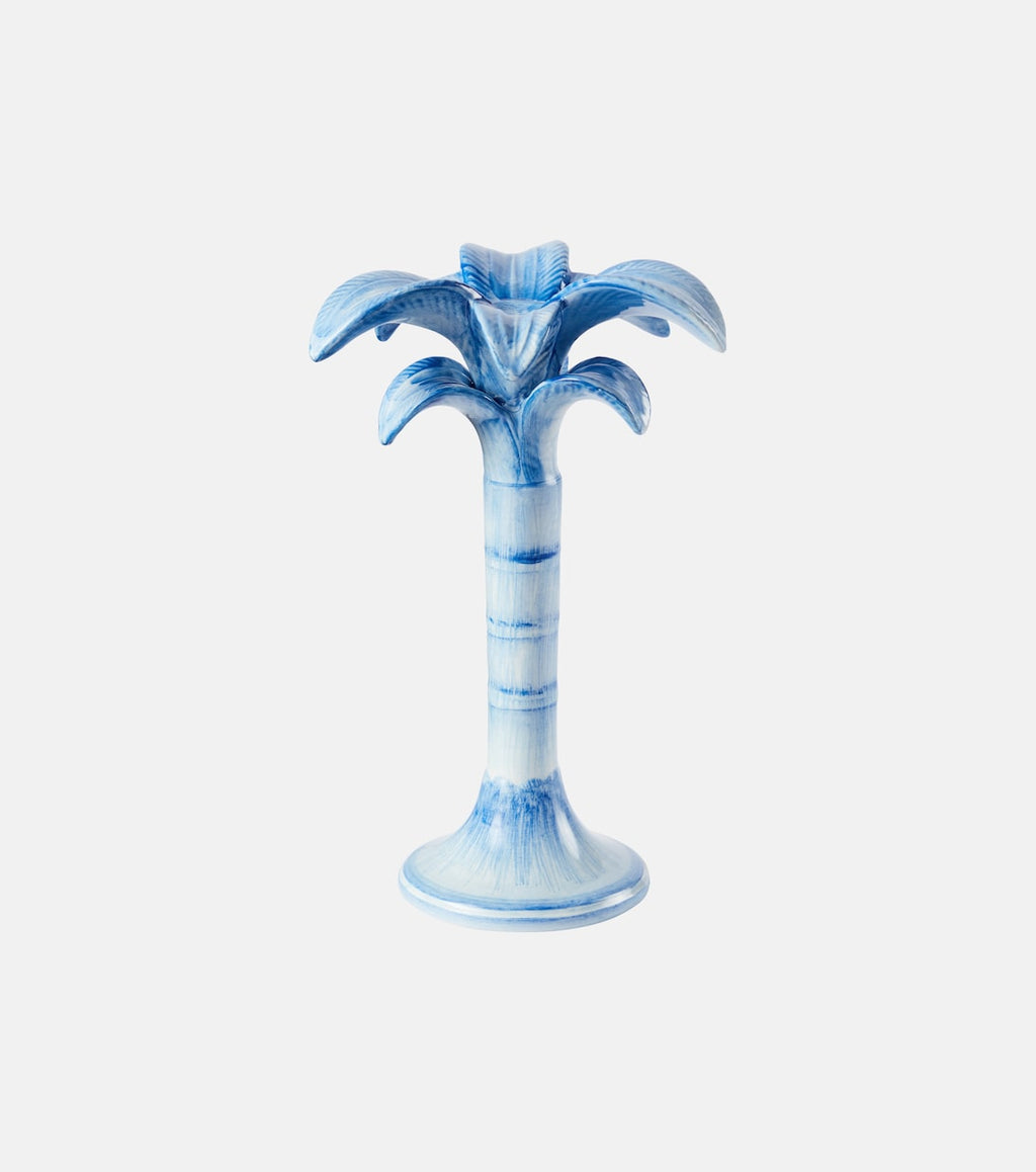 Medium Ceramic Candle Holder Blue P01062572