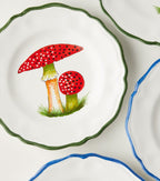 Mushroom Set of 4 Ceramic Side Plates