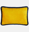Les-Ottomans Silk Velvet Cushion Yellow