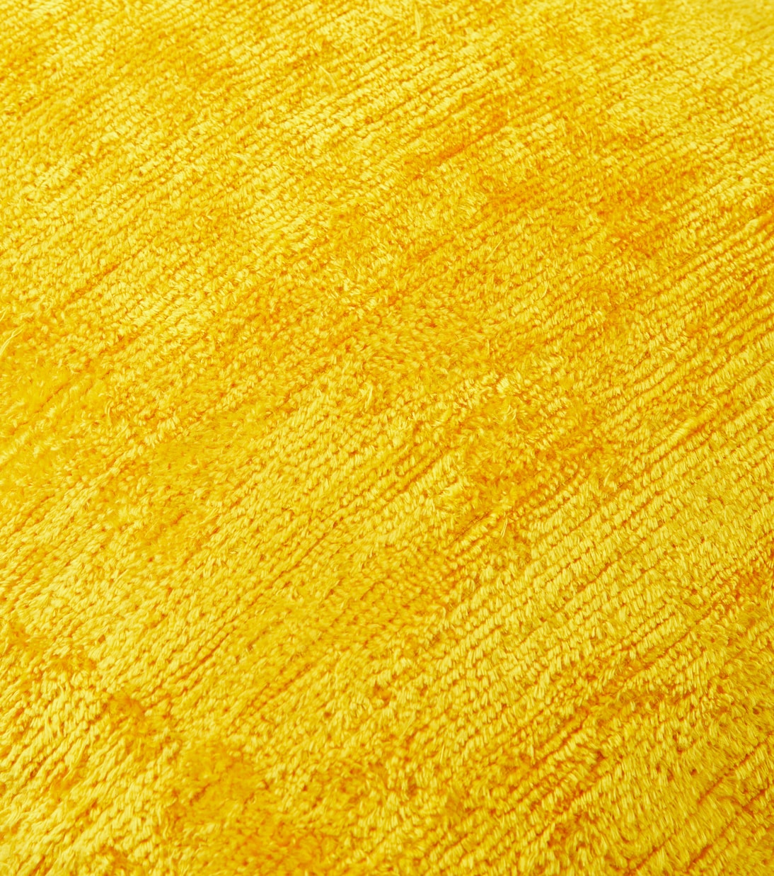 Les-Ottomans Silk Velvet Cushion Yellow