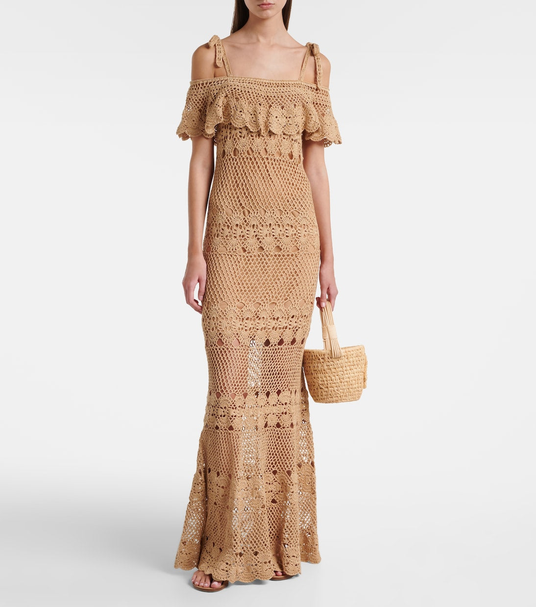 Marianne Crochet Cotton Maxi Dress