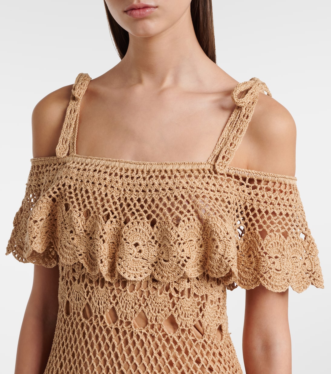 Marianne Crochet Cotton Maxi Dress