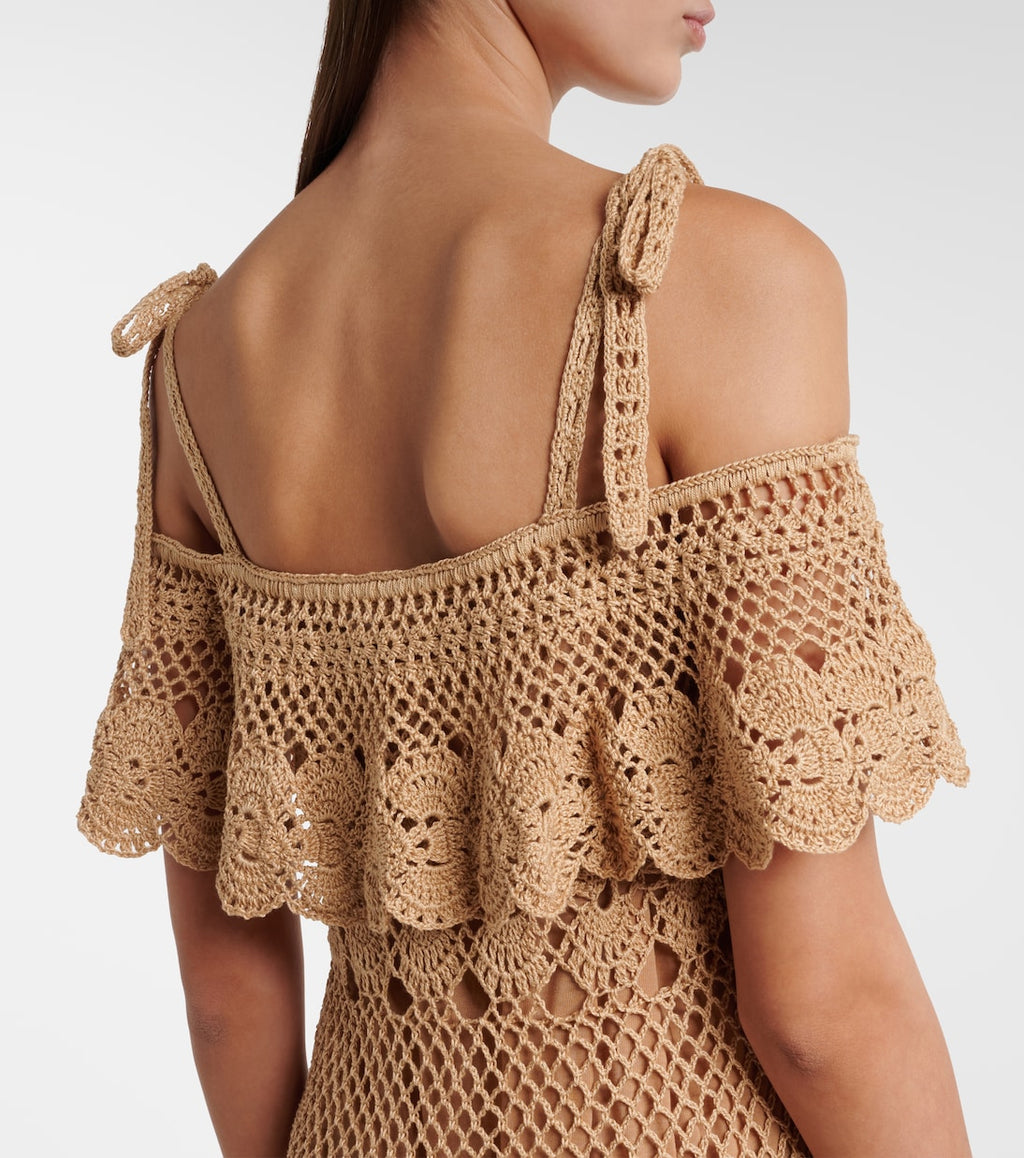 Marianne Crochet Cotton Maxi Dress