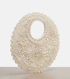 Spiaggia Small Crochet Top-Handle Bag