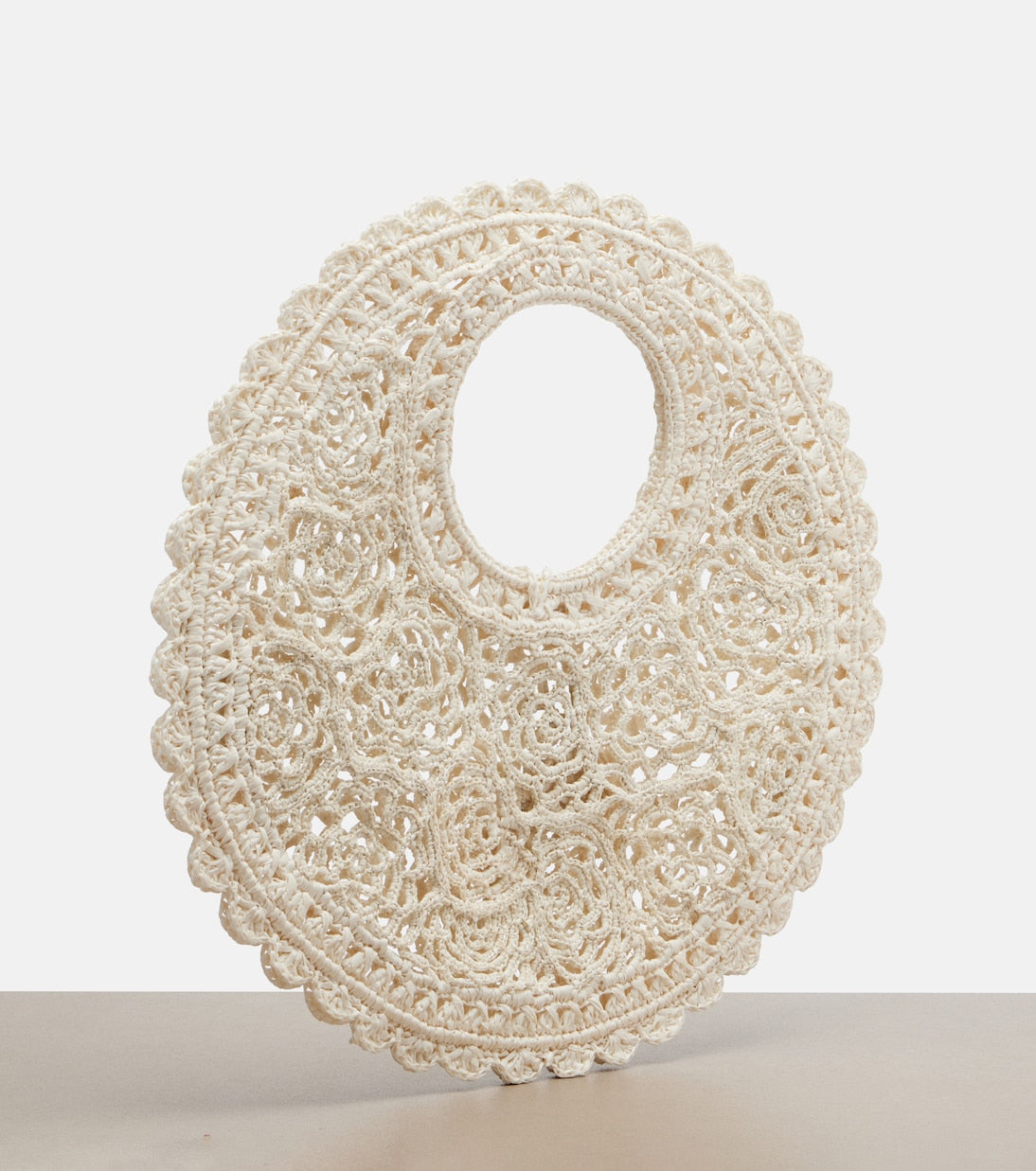 Spiaggia Small Crochet Top-Handle Bag