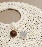 Spiaggia Small Crochet Top-Handle Bag