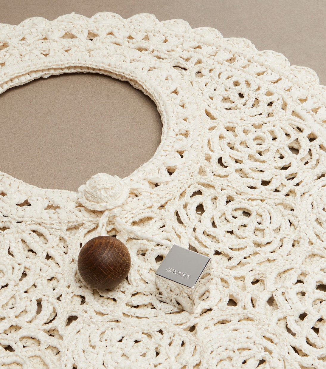 Spiaggia Small Crochet Top-Handle Bag