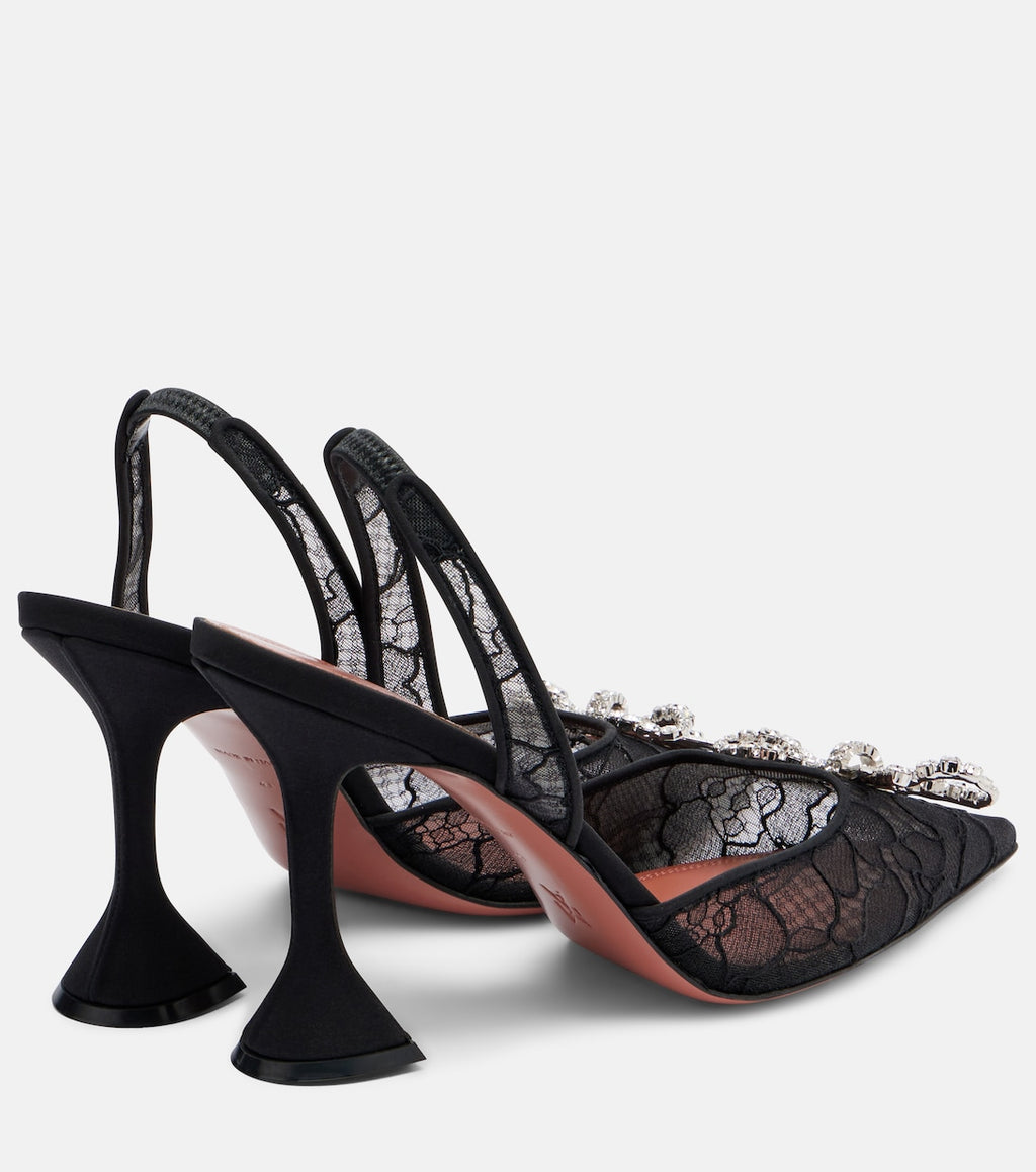 Rosie Lace Slingback Pumps