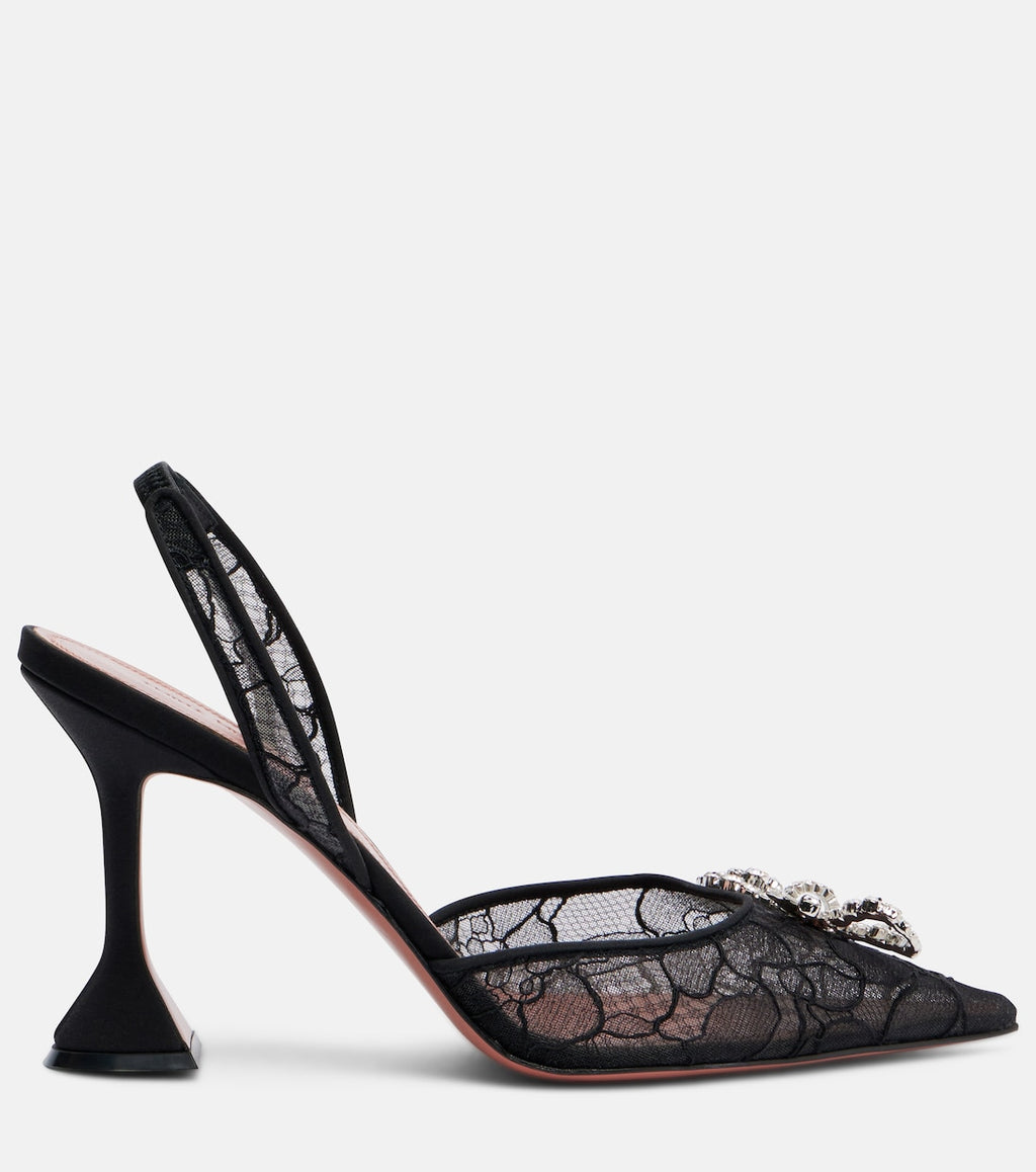 Rosie Lace Slingback Pumps