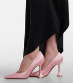 Amina Muaddi Ami Satin Pumps