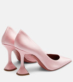 Amina Muaddi Ami Satin Pumps