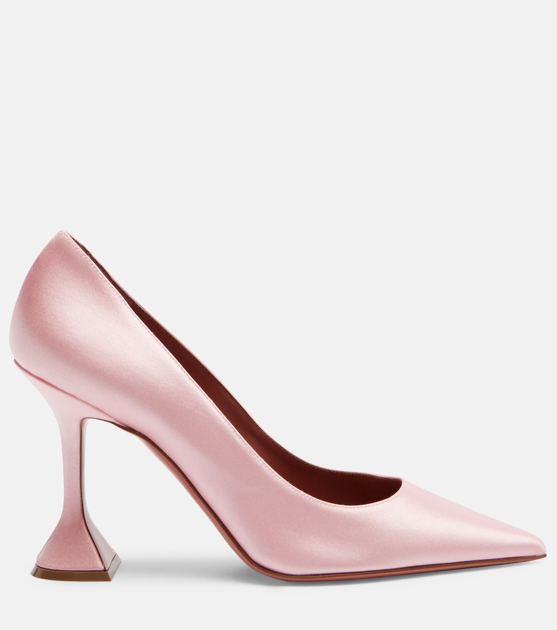 Amina Muaddi Ami Satin Pumps