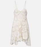 Self-Portrait Crochet Minidress