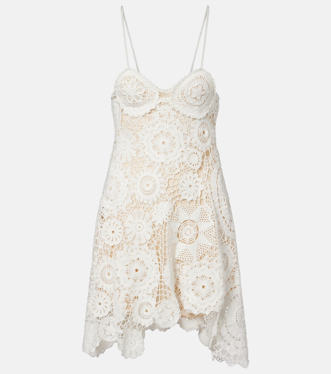 Self-Portrait Crochet Minidress