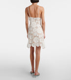 Self-Portrait Crochet Minidress