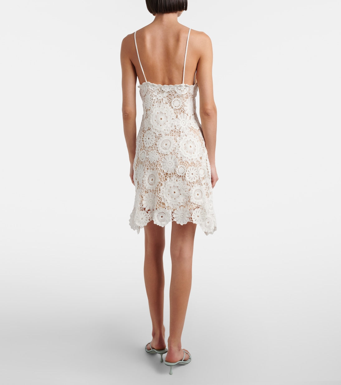 Self-Portrait Crochet Minidress