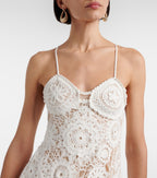 Self-Portrait Crochet Minidress