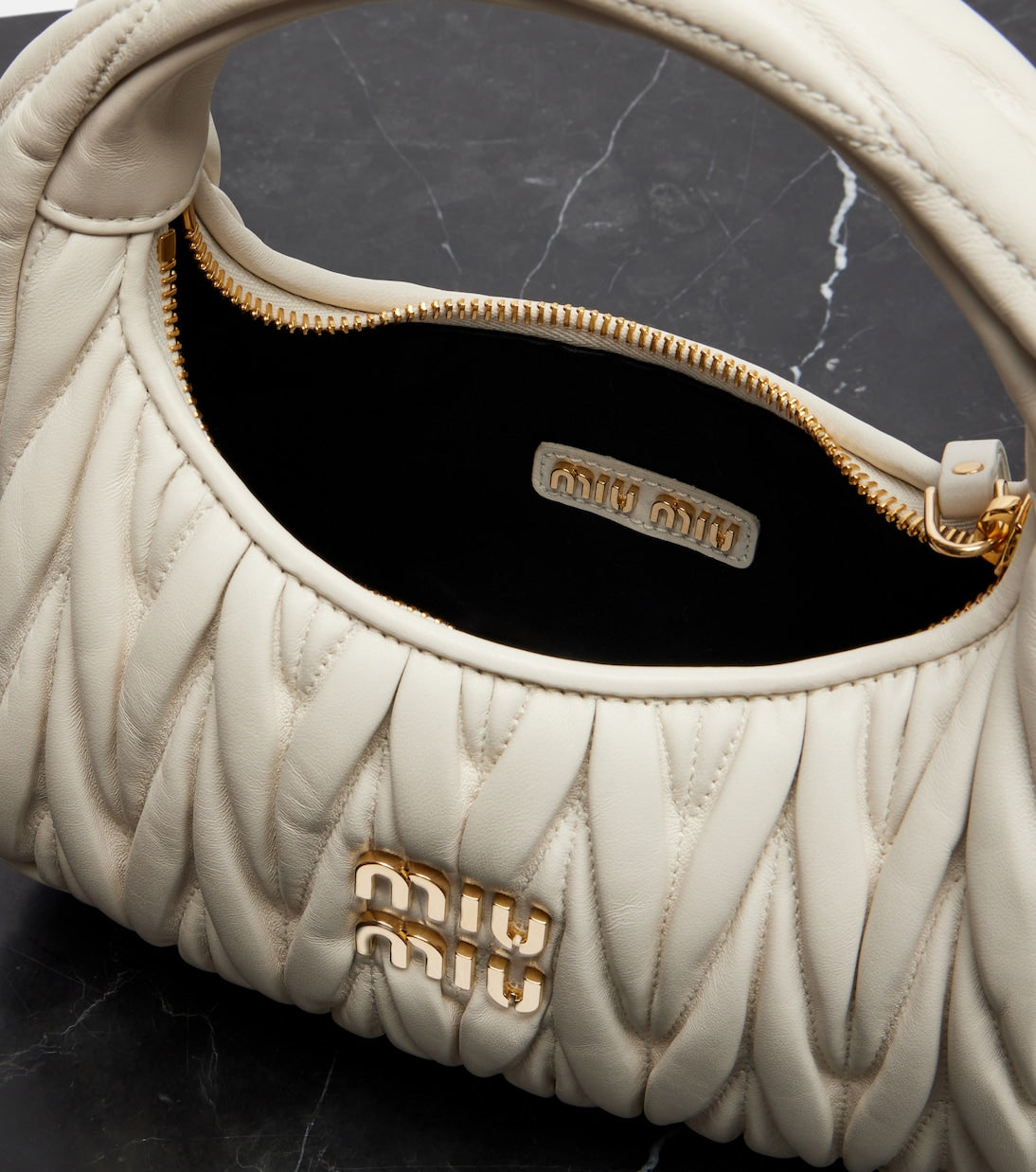 Wander Small Leather Top-Handle Bag