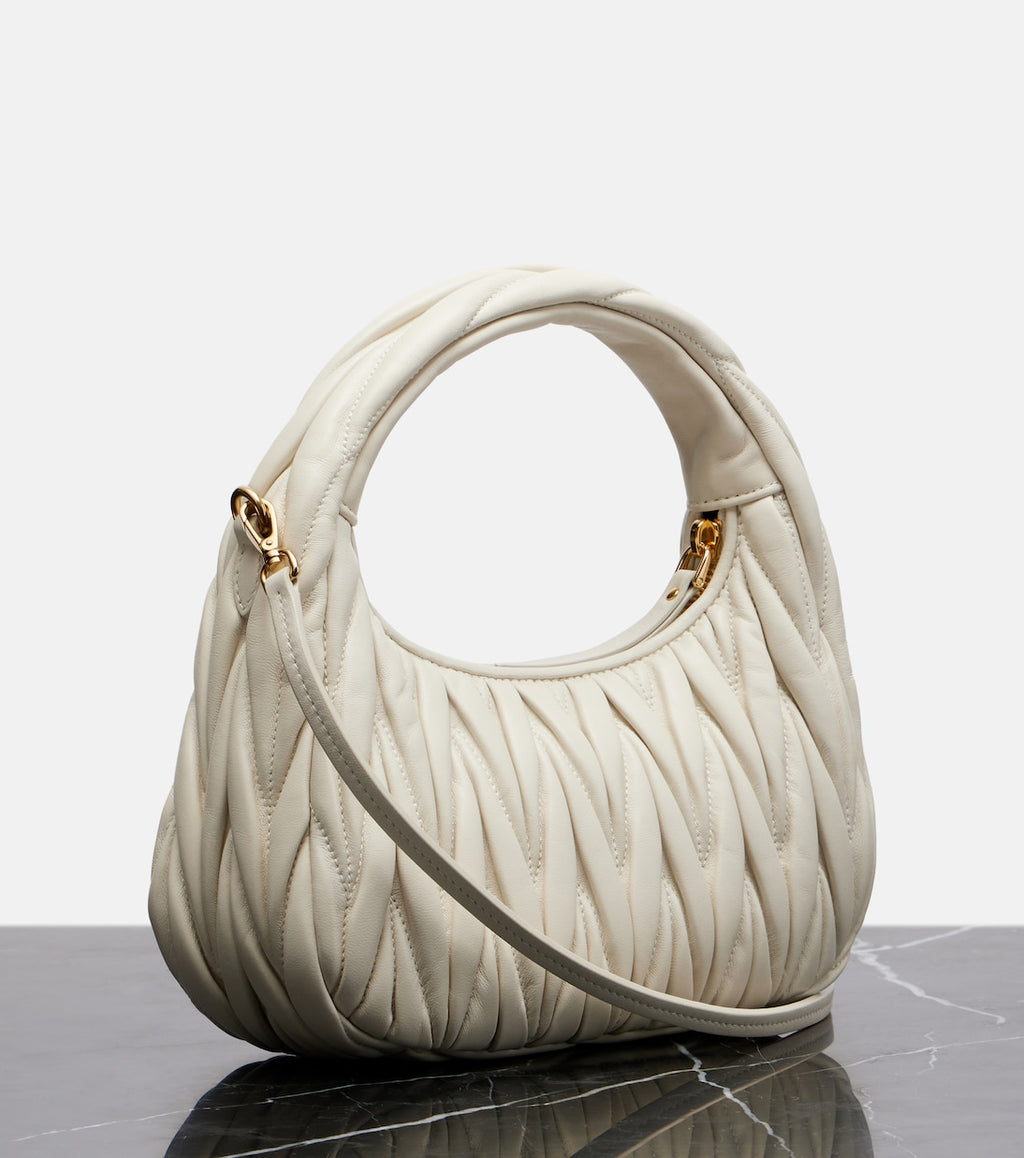 Wander Small Leather Top-Handle Bag