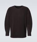 Homme Plissé Issey Miyake Monthly Colors Pleated Top in Eggplant Black