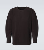 Homme Plissé Issey Miyake Monthly Colors Pleated Top in Eggplant Black