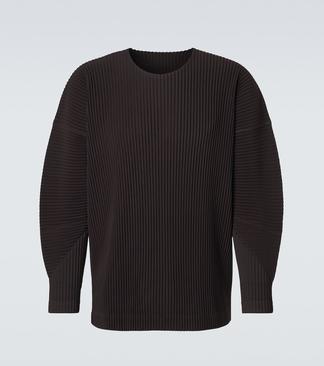 Homme Plissé Issey Miyake Monthly Colors Pleated Top in Eggplant Black
