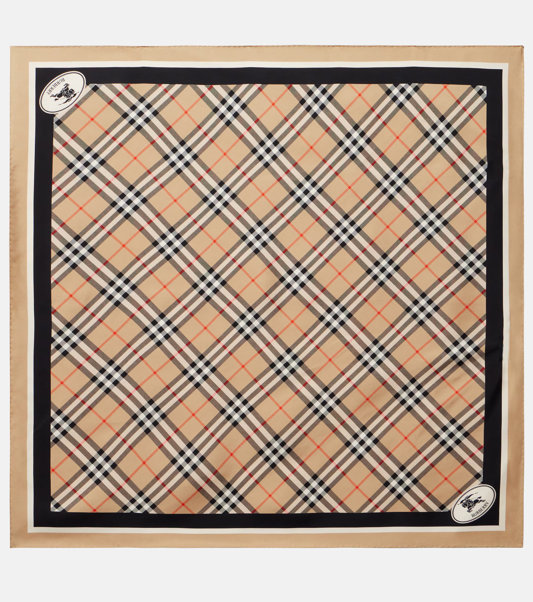 Burberry Check Silk Twill Scarf