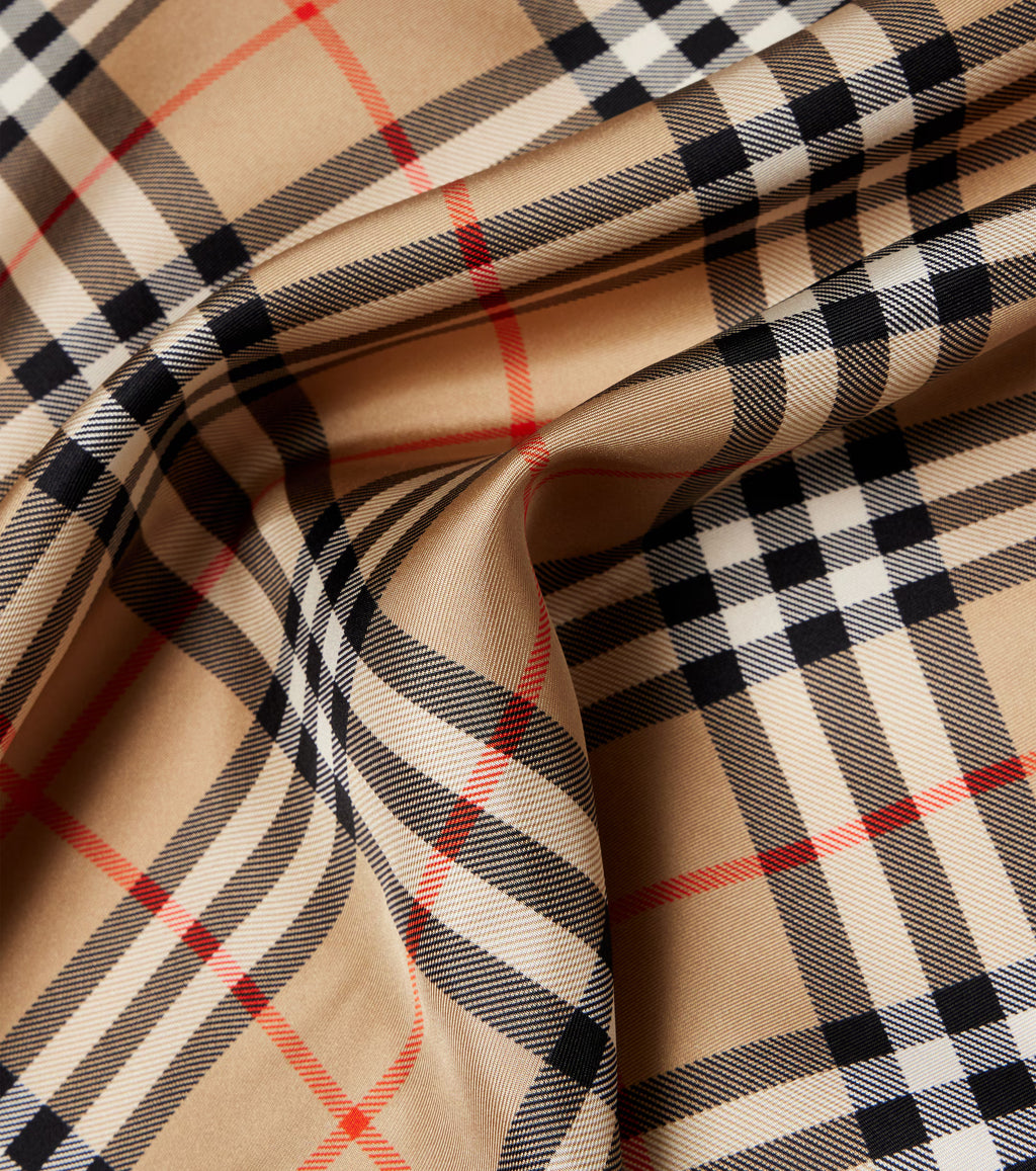 Burberry Check Silk Twill Scarf