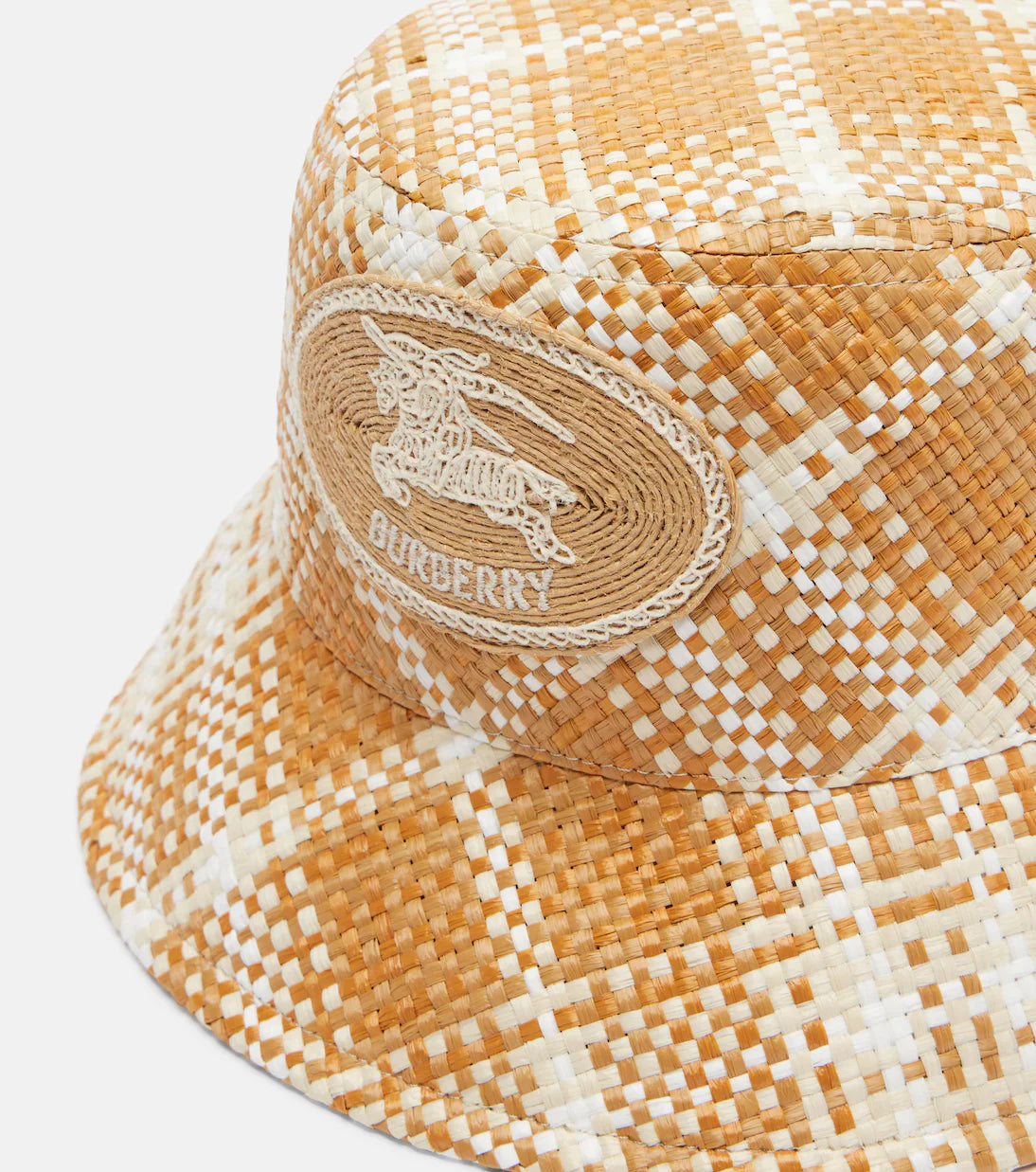 Burberry Raffia-Effect Bucket Hat
