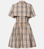 Burberry Plaid Cotton Minidress