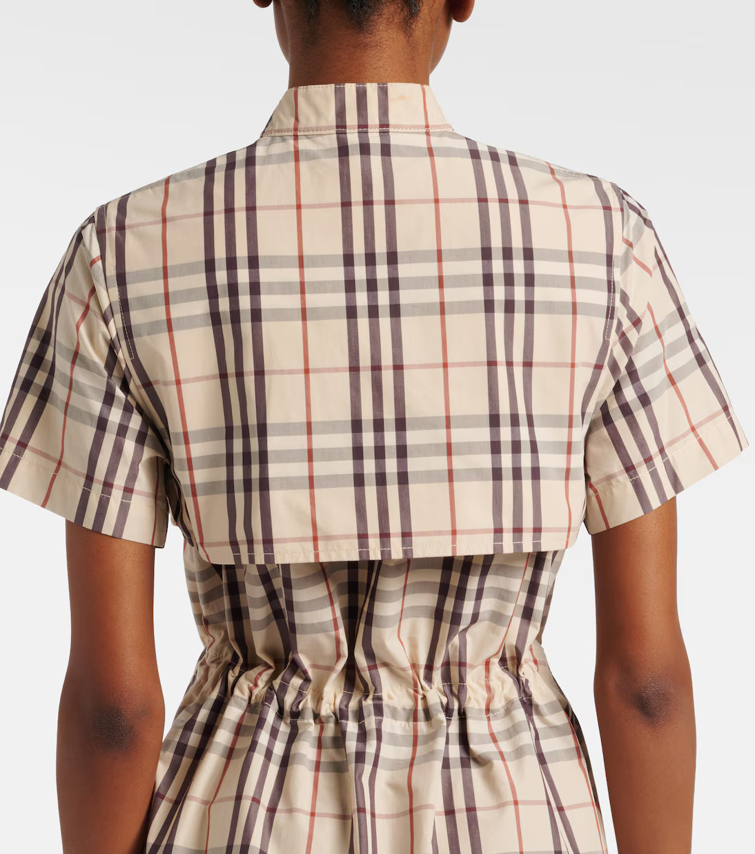 Burberry Plaid Cotton Minidress