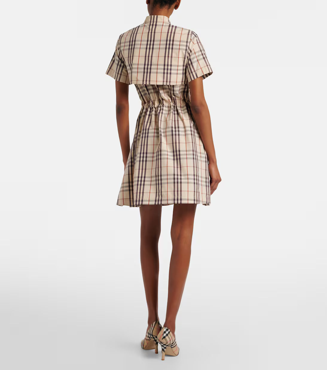 Burberry Plaid Cotton Minidress