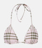 Burberry Check Bikini Top