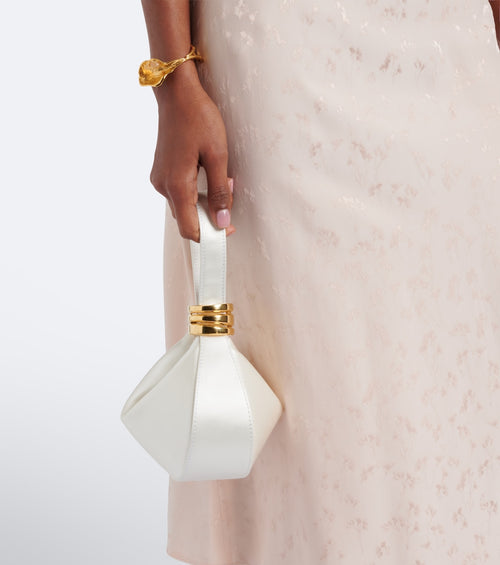 Amanu Zambia Mini Satin Top-Handle Bag
