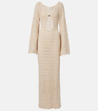 Rey Crochet Cotton-Blend Maxi Dress