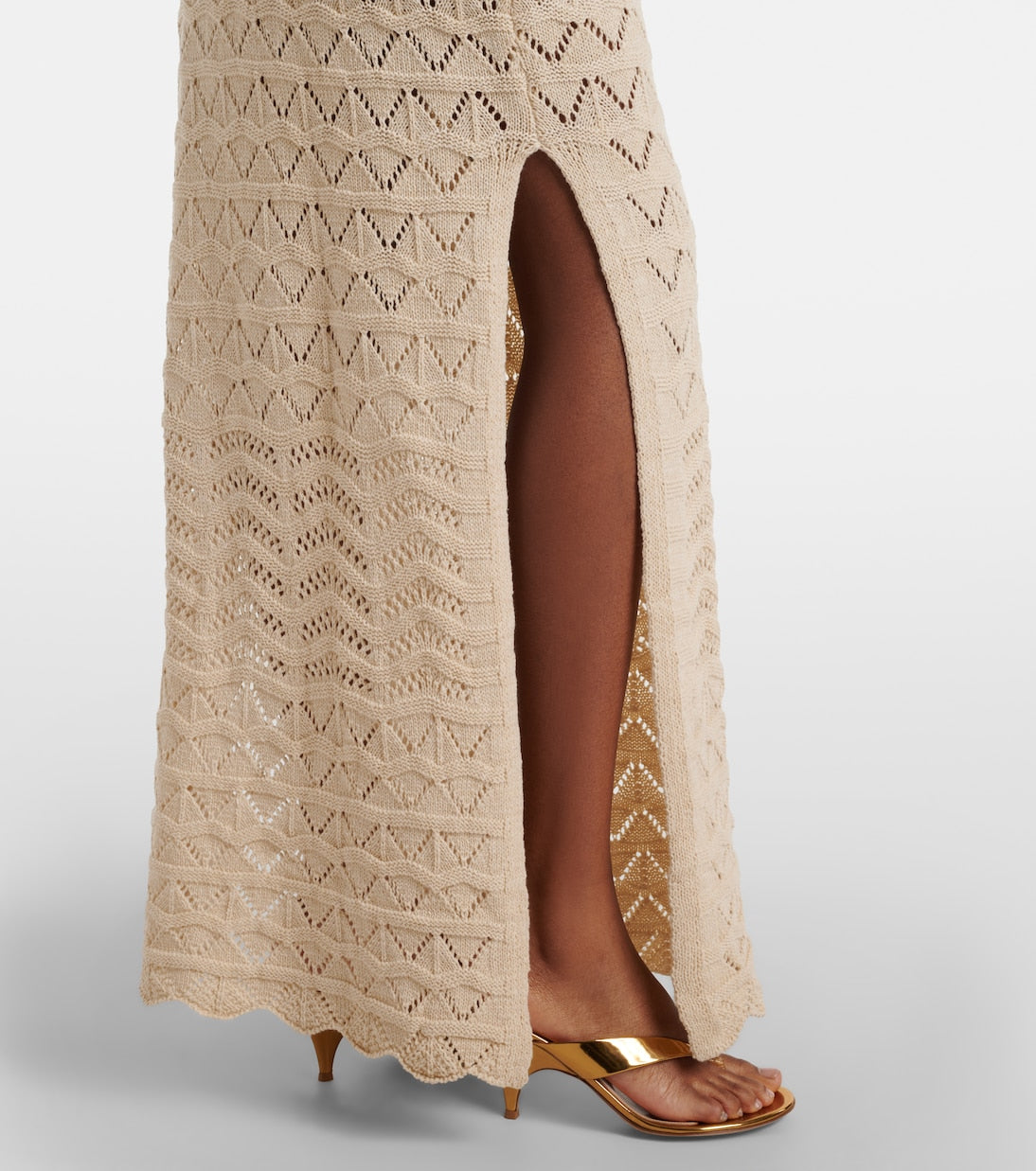 Rey Crochet Cotton-Blend Maxi Dress