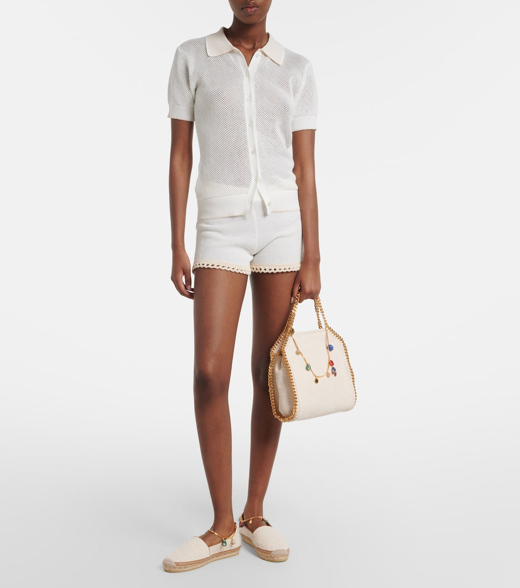 Stella McCartney Falabella Mini Embellished Top-Handle Bag