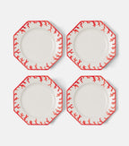 Set of 4 Ceramic Dinner Plates