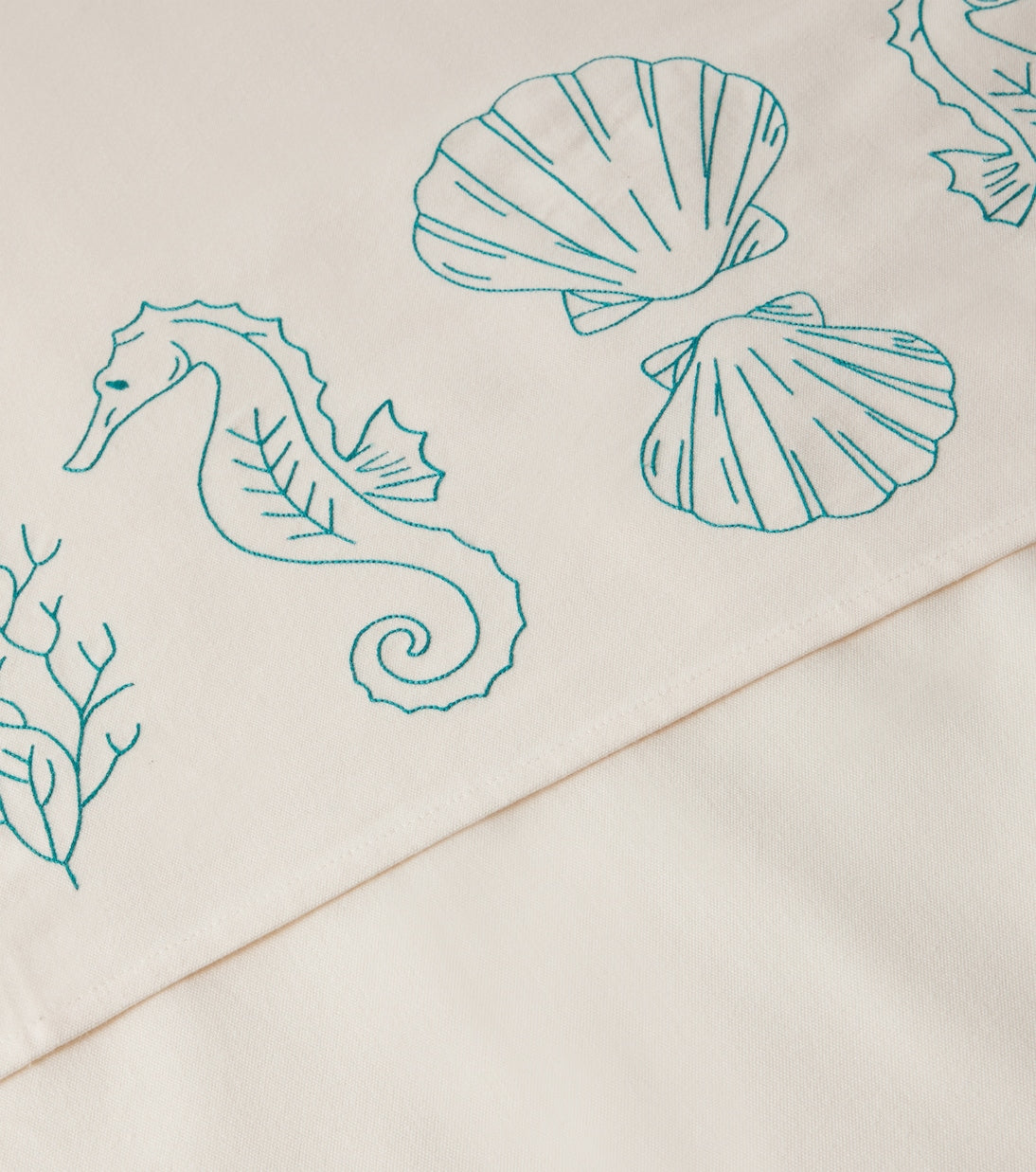 Embroidered Linen Tablecloth