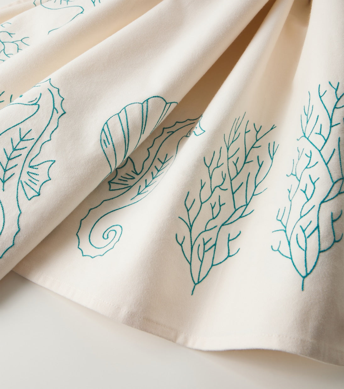 Embroidered Linen Tablecloth