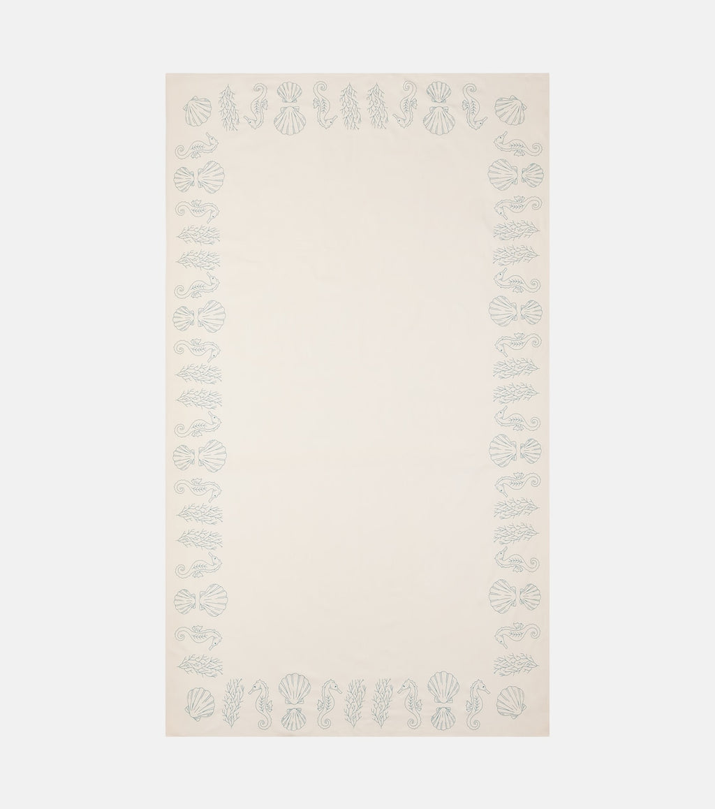 Embroidered Linen Tablecloth